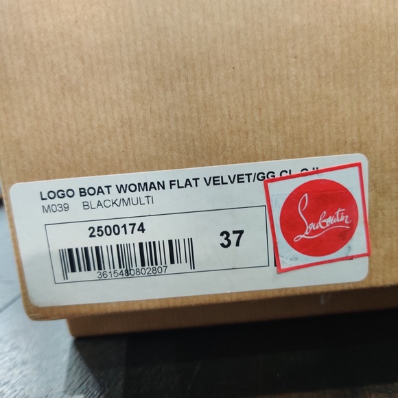 Christian Louboutin Black Embroidered Women’s Shoes - Picture 4 of 5